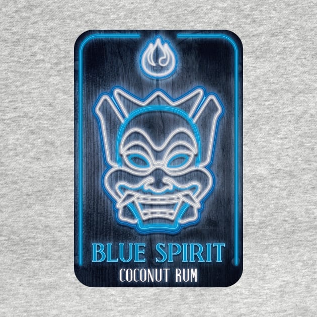 Blue Spirit Coconut Rum by Sam Potter Design